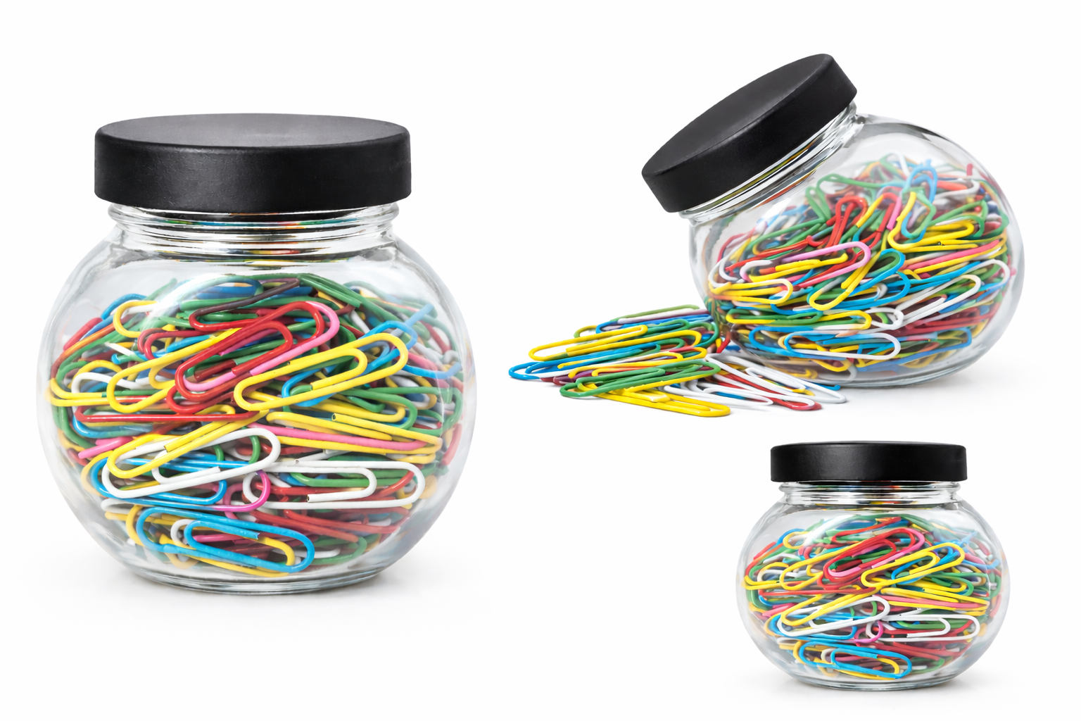 Colour Paper Clips 220pcs | Coloured Paper Clips