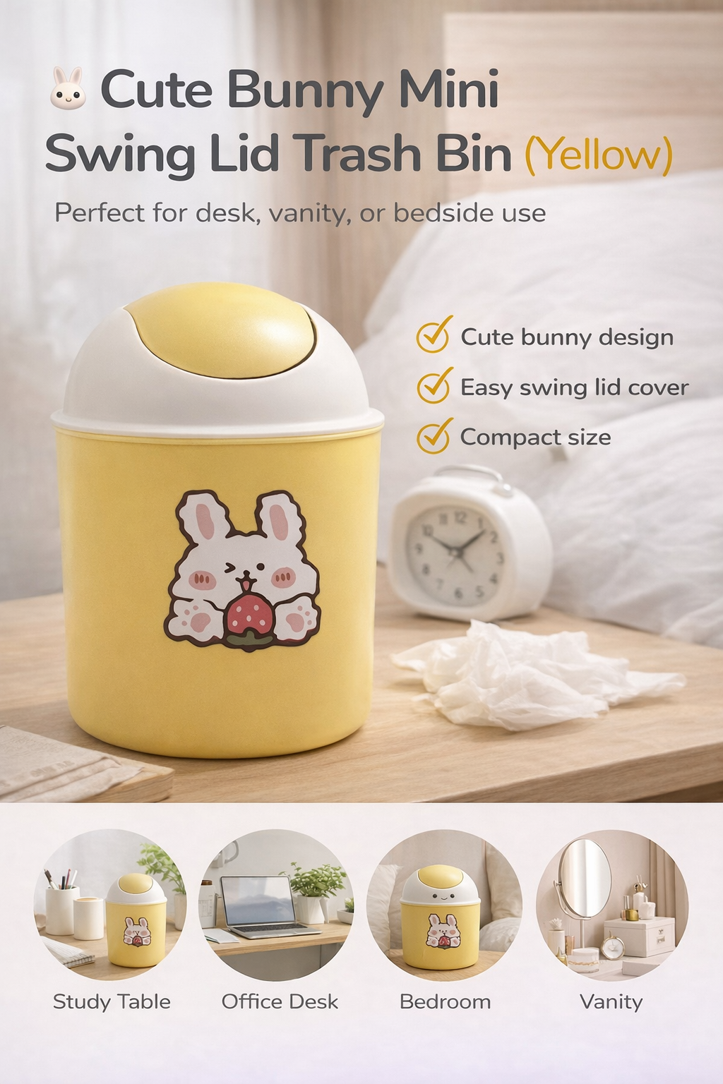 Mini Desktop Trash Bin