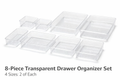 8pcs Drawer Organizer Set | Cosmetic Organizer