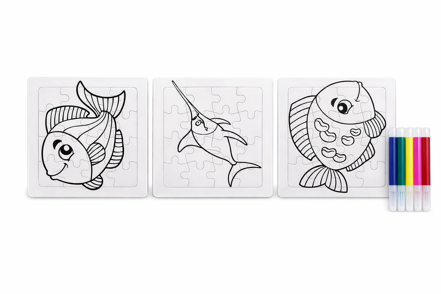 3pcs Kids Puzzles with Colours