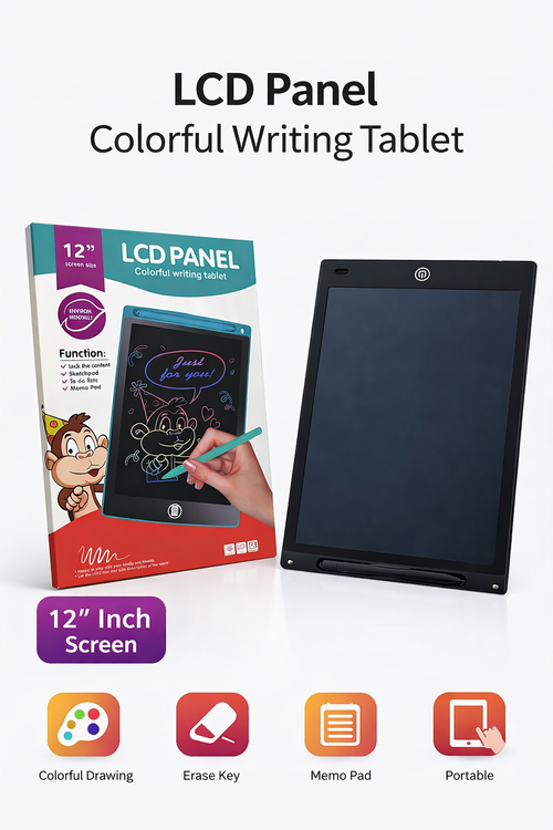 12” LCD Drawing Panel for Kids (Pink)
