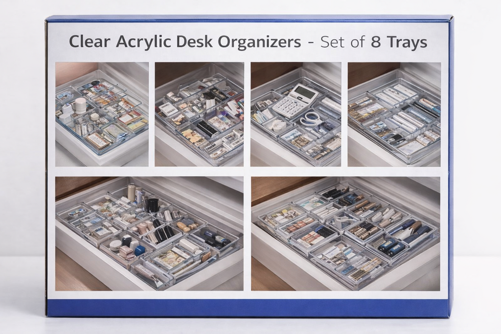Office/Cosmetic Organizers | Acrylic Organizer 8pcs