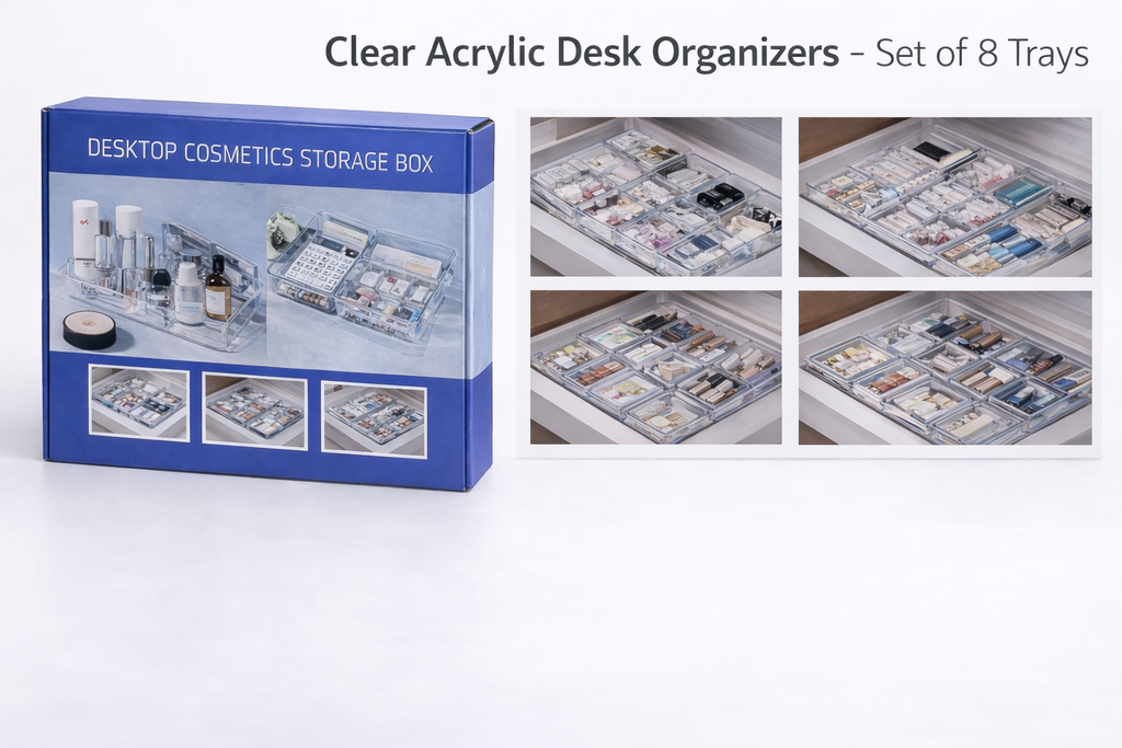Office/Cosmetic Organizers | Acrylic Organizer 8pcs